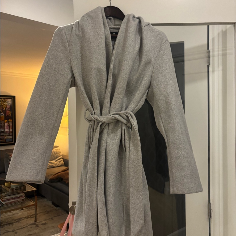 Zara Light Gray Long Coat